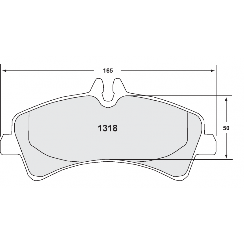 Fast road / track day compound. Street brake pads - Dodge Sprinter 3500 (2007-09)
Freightliner Sprinter 3500 (2007-)
Mercedes Sprinter 5 tonne (2006-)
VW Crafter (2006-)
rear brake pad